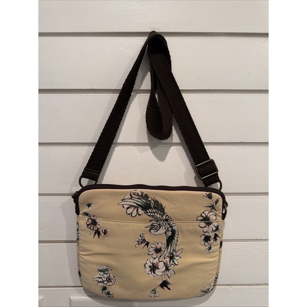 Lucky Brand Canvas Padded Laptop Crossbody Bag 993